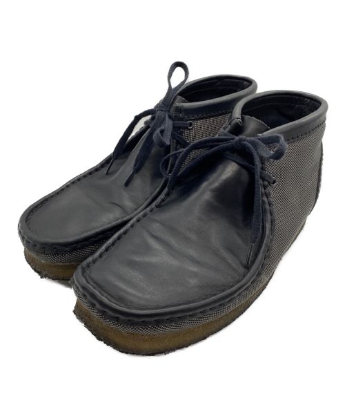 stussy（ステューシー）stussy (ステューシー) CLARKS ORIGINALS (クラークス オリジナルズ) ワラビー グレー×ブラック サイズ:7 1/2の古着・服飾アイテム