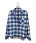 SUNSEA（サンシー）の古着「Grunge Check Shirt」｜ブルー