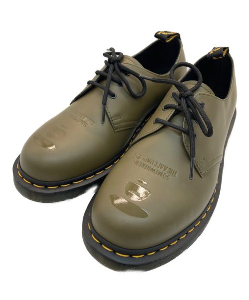 Dr.Martens（ドクターマーチン）Dr.Martens (ドクターマーチン) Aape BY A BATHING APE (エーエイプ バイ アベイシングエイプ) 14613ホールシューズ オリーブ サイズ:UK8の古着・服飾アイテム