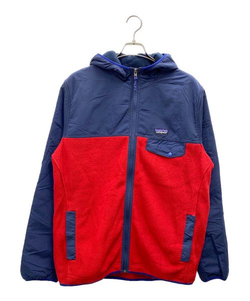 Patagonia（パタゴニア）Patagonia (パタゴニア) SHELLED SYNCHILLA SNAP-T HOODY ネイビー×レッド サイズ:Lの古着・服飾アイテム