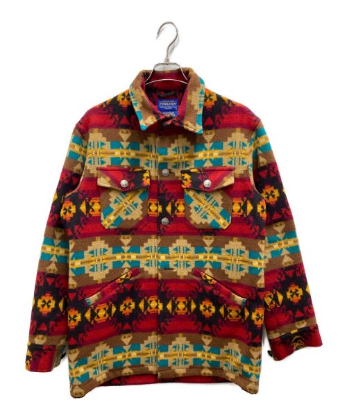 PENDLETON（ペンドルトン）PENDLETON (ペンドルトン) ネイティブ柄ウールジャケット レッド サイズ:Mの古着・服飾アイテム