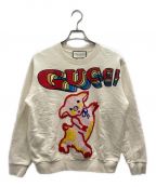 GUCCIグッチ）の古着「19SSピックロゴスウェット」｜ベージュ