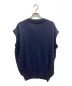 AURALEE (オーラリー) CASHMERE HARD TWIST KNIT V-NECK VEST ネイビー サイズ:1：12800円