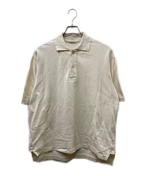 AURALEE（オーラリー）AURALEE (オーラリー) SUPER FINE COTTON SALT SHRINK PIQUE BIG POLO アイボリー サイズ:3の古着・服飾アイテム