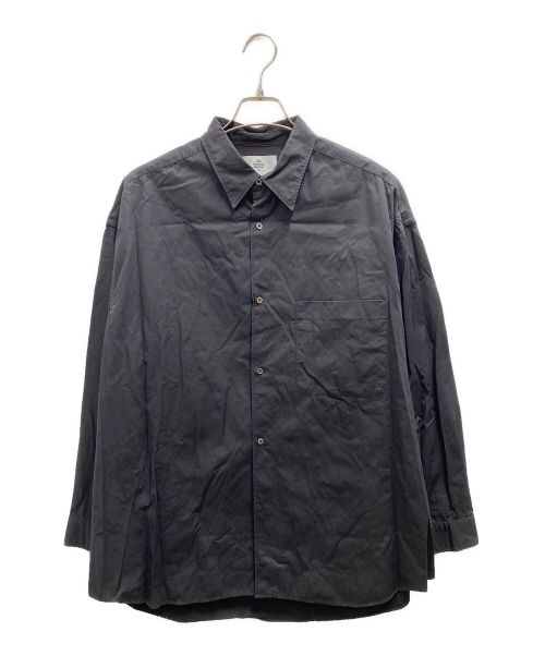 Graphpaper（グラフペーパー）Graphpaper (グラフペーパー) THOMAS MASON (トーマスメイソン) Oversized Regular Collar Shirt ブラック サイズ:FREEの古着・服飾アイテム