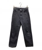 apartment Threeアパートメントスリー）の古着「Classic Mid-rise Straight-leg Jeans」｜ブラック