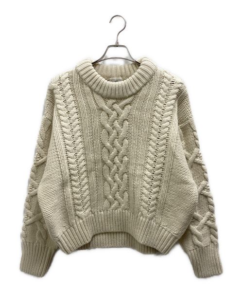 apartment Three（アパートメントスリー）apartment Three (アパートメントスリー) Chunky Cable-Knit Sweater アイボリー サイズ:1の古着・服飾アイテム