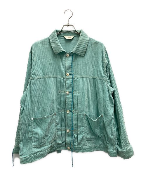 jieda（ジエダ）jieda (ジエダ) SUMMER CORDUROY OVERSIZED JACKET グリーン サイズ:1の古着・服飾アイテム