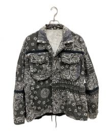 sacai（サカイ）の古着「Bandana Print Blouson」｜グレー