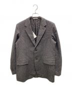 AURALEEオーラリー）の古着「ORGANIC COTTON CASHMERE WOOL TWEED JACKET」｜ブラック×グレー