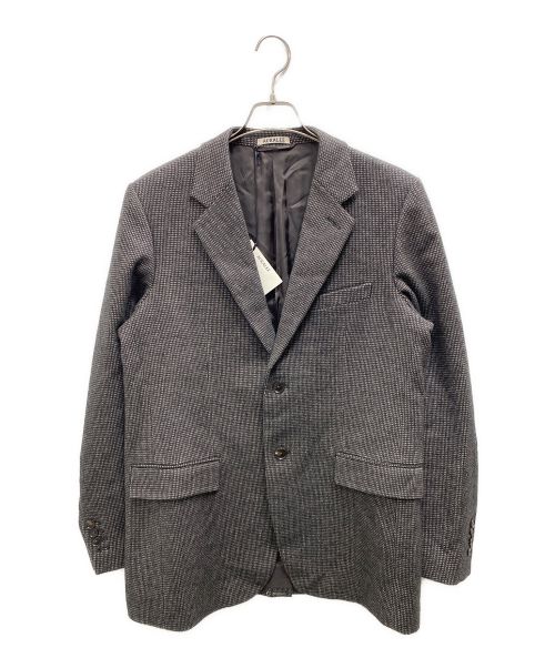 AURALEE（オーラリー）AURALEE (オーラリー) ORGANIC COTTON CASHMERE WOOL TWEED JACKET ブラック×グレー サイズ:５の古着・服飾アイテム