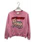 GUCCI（グッチ）の古着「CAT LOGO COTTON SWEATSHIRT」｜ピンク