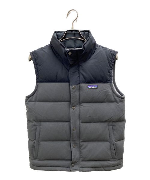 Patagonia（パタゴニア）Patagonia (パタゴニア) Bivy Down Vest ブラック×グレー サイズ:Sの古着・服飾アイテム