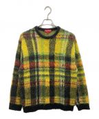 SUPREMEシュプリーム）の古着「Brushed Plaid Sweater」｜グリーン