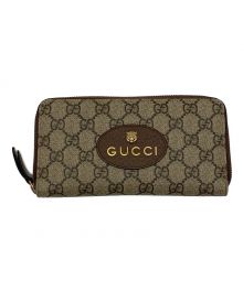 GUCCI（グッチ）の古着「GGラウンドファスナーロングウォレット」｜ブラウン