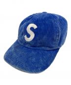 SUPREMEシュプリーム）の古着「Corduroy S Logo 6Panel Cap」｜ブルー