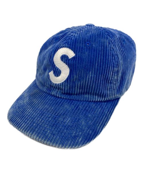 SUPREME（シュプリーム）SUPREME (シュプリーム) Corduroy S Logo 6Panel Cap ブルーの古着・服飾アイテム