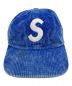 SUPREME (シュプリーム) Corduroy S Logo 6Panel Cap ブルー：8800円