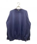 A.PRESSEアプレッセ）の古着「Cotton Knit L/S T-Shirt」｜ネイビー