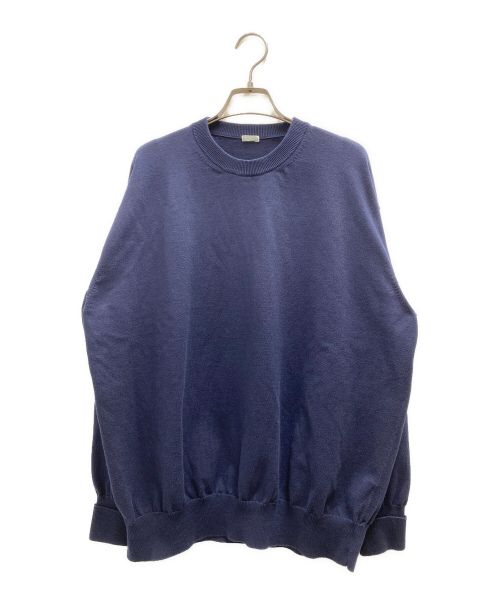 A.PRESSE（アプレッセ）A.PRESSE (アプレッセ) Cotton Knit L/S T-Shirt ネイビー サイズ:不明【記載なし】の古着・服飾アイテム