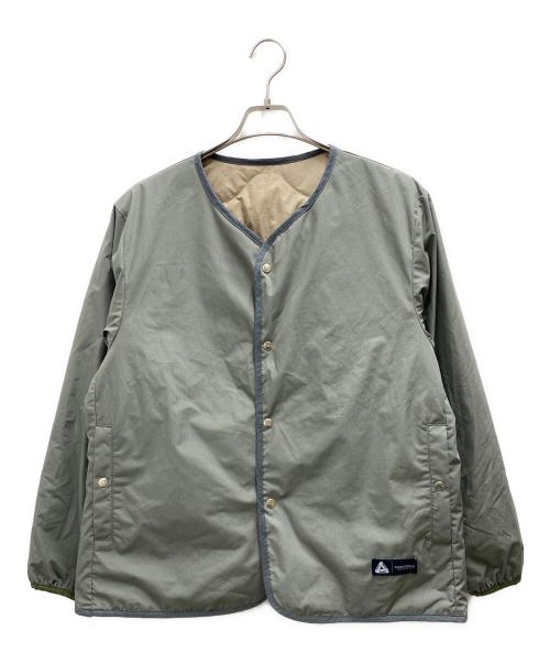 nanamica（ナナミカ）nanamica (ナナミカ) PALACE (パレス) Reversible Down Cardigan グレー サイズ:xsの古着・服飾アイテム