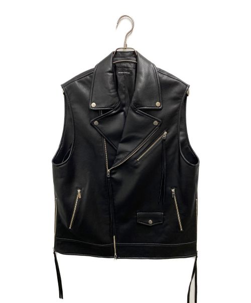 MAISON SPECIAL（メゾンスペシャル）MAISON SPECIAL (メゾンスペシャル) Vegan Leather Riders Gilet ブラック サイズ:ＦＲＥＥ　の古着・服飾アイテム