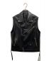 MAISON SPECIAL（メゾンスペシャル）の古着「Vegan Leather Riders Gilet」｜ブラック