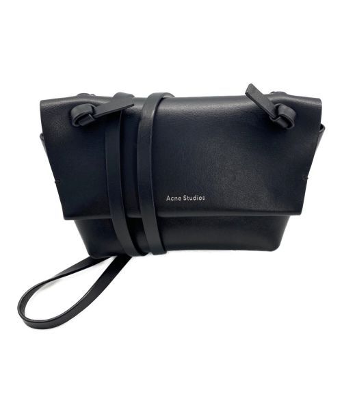 Acne studios（アクネ ストゥディオス）Acne studios (アクネストゥディオス) レザーミニショルダーバッグ ブラックの古着・服飾アイテム