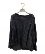 Needlesニードルズ）の古着「L/S U Neck Tee Paisley Cut Jq」｜ブラック