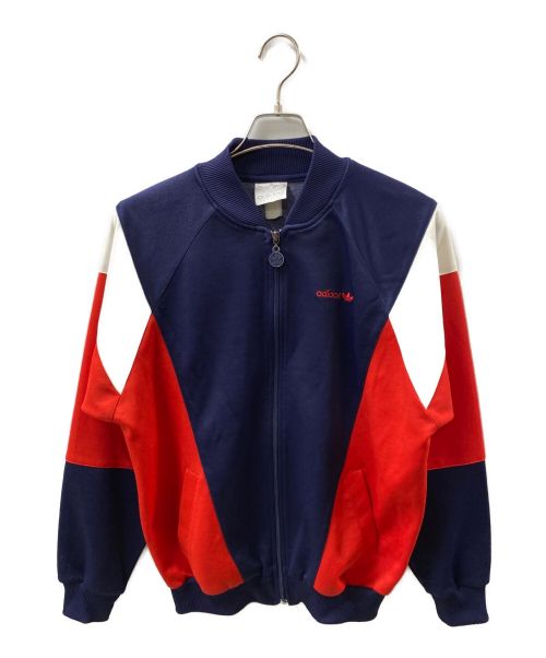 adidas（アディダス）adidas (アディダス) 80S'トラックジャケット レッド×ネイビー サイズ:表記なしの古着・服飾アイテム