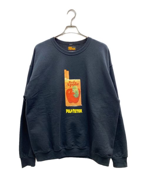 PULP FICTION（パルプフィクション）PULP FICTION (パルプフィクション) WACKO MARIA (ワコマリア) PULP FICTION CREW NECK SWEAT SHIRT ブラック サイズ:XLの古着・服飾アイテム