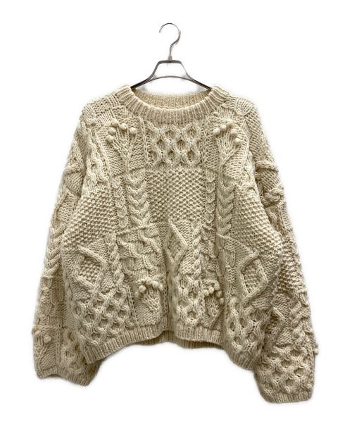 TODAYFUL（トゥデイフル）TODAYFUL (トゥデイフル) Pattern Hand Knit ベージュ サイズ:FREEの古着・服飾アイテム