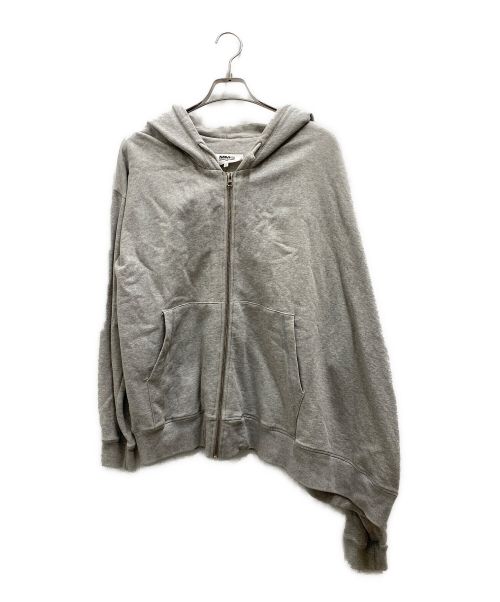 MM6 Maison Margiela（エムエムシックス メゾンマルジェラ）MM6 Maison Margiela (エムエムシックス メゾンマルジェラ) オーバーサイズジップパーカー グレー サイズ:Mの古着・服飾アイテム