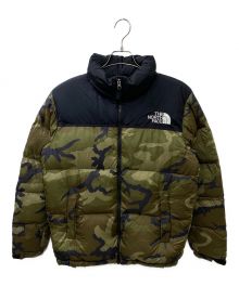 THE NORTH FACE（ザ ノース フェイス）の古着「ノベルティーヌプシジャケット」｜ブラックグリーン