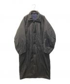 HeRIN.CYEヘリンドットサイ）の古着「Long soutien collar coat　530GAM30-0960」｜ブラック