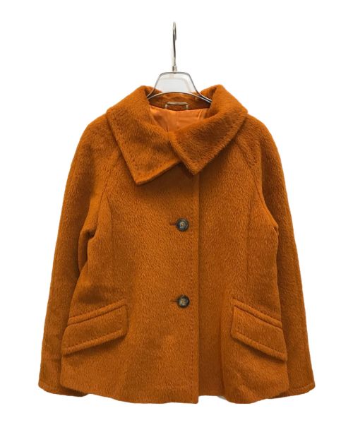 MaxMara（マックスマーラ）MaxMara (マックスマーラ) アルパカ混ショートコート ブラウン サイズ:36の古着・服飾アイテム