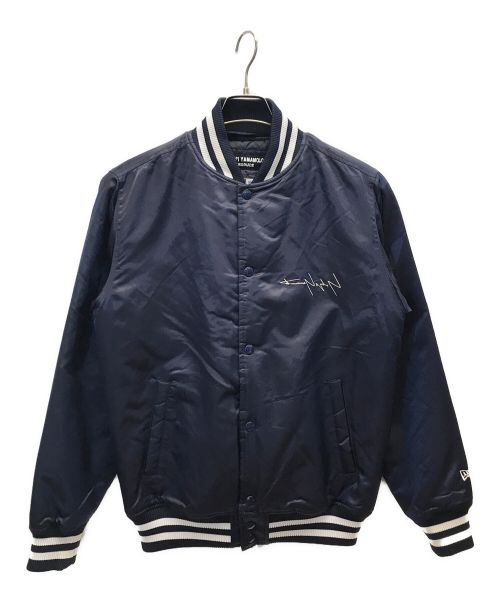 YOHJI YAMAMOTO（ヨウジヤマモト）YOHJI YAMAMOTO (ヨウジヤマモト) New Era (ニューエラ) Varsity Jacket ネイビー サイズ:Sの古着・服飾アイテム