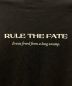 中古・古着 rule the fate (ルール ザ フェイト) プリントTシャツ ブラック サイズ:2：3980円