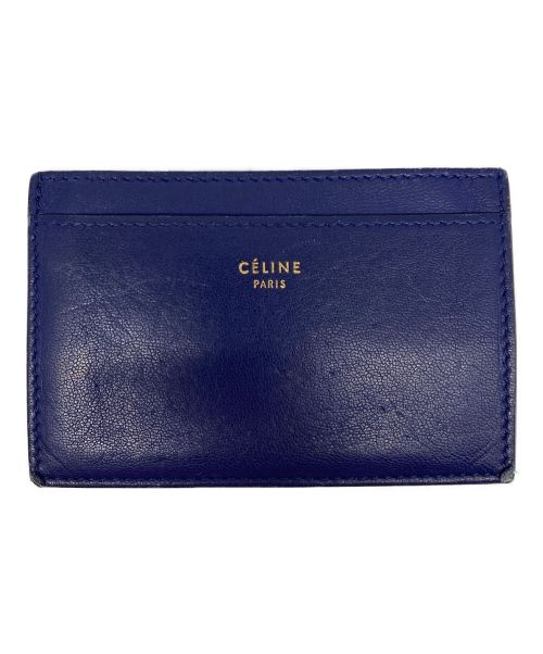 CELINE（セリーヌ）CELINE (セリーヌ) カードケース ネイビー×ブラウンの古着・服飾アイテム