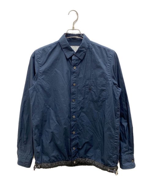 sacai（サカイ）sacai (サカイ) Dr.woo (ドクターウー) Drawstring L/S Shirts ネイビー サイズ:２の古着・服飾アイテム