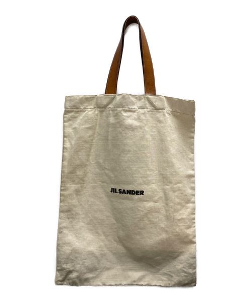 JIL SANDER（ジルサンダー）JIL SANDER (ジルサンダー) キャンバストートバッグ ベージュの古着・服飾アイテム