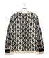 C.P COMPANY (シーピーカンパニー) WOOL JACQUARD 1 LOGO KNIT ウールジャカード1ロゴニット ブラック×ホワイト サイズ:50：15000円