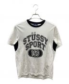 stussy sportステューシー スポーツ）の古着「プリントTシャツ」｜ホワイト