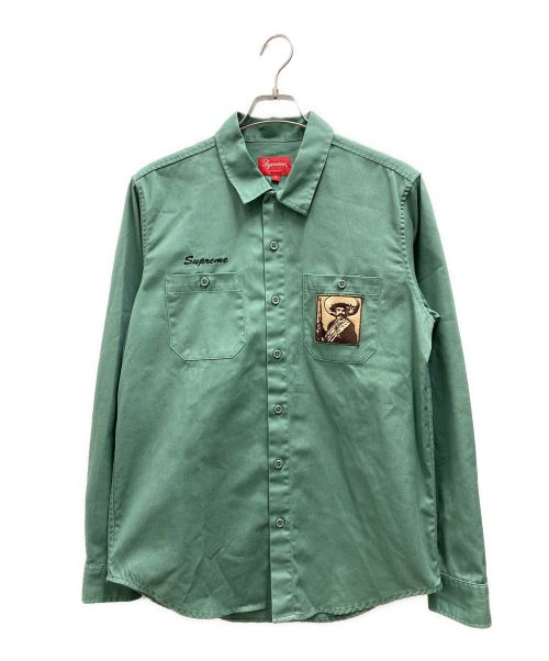 SUPREME（シュプリーム）SUPREME (シュプリーム) Zapata Work Shirt グリーン サイズ:Mの古着・服飾アイテム