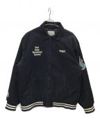 Carhartt WIPカーハート ワークインプログレス）の古着「Letterman Jacket」｜ネイビー