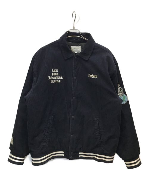 Carhartt WIP（カーハート ワークインプログレス）Carhartt WIP (カーハート ワークインプログレス) Letterman Jacket ネイビー サイズ:XLの古着・服飾アイテム