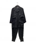 HUMISヒューミス）の古着「MILITARY FLIGHT JUMPSUIT」｜ブラック