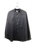 WELLDER（ウェルダー）の古着「BAND COLLAR ASYMMENTRY POCKET SHIRT」｜ブラック