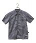 OLD STUSSY（オールドステューシー）の古着「Gingham Check Open Collar Shirt」｜ネイビー×ホワイト