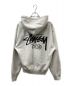 stussy (ステューシー) プリントジップパーカー グレー サイズ:L：9000円